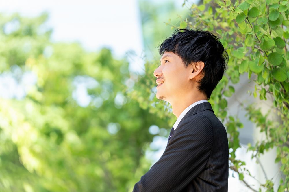 やる気に満ちた40代男性