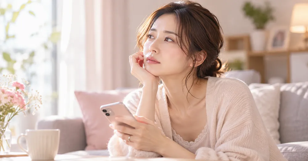 悩む主婦