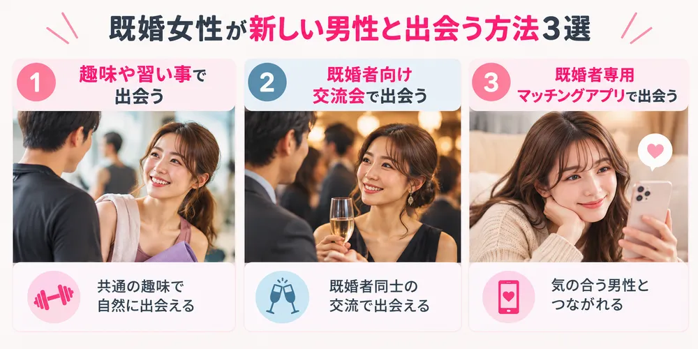 既婚女性の出会いの場の代表例