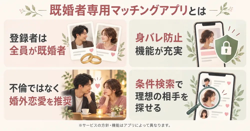 既婚者専用マッチングアプリとは